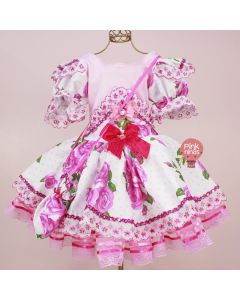 vestido-infantil-de-festa-junina-luxo-rosa-floral-bonequinha-bolsinha-FRENTE