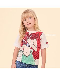 Blusa Infantil Animê Disney Princesa Ariel