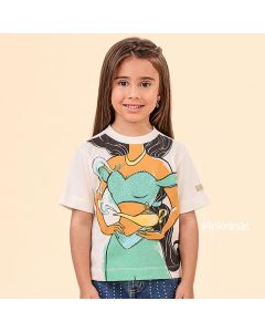 Blusa Infantil Animê Disney Princesa Jasmine