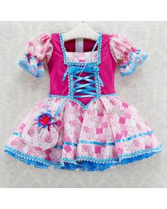vestido-infantil-de-festa-junina-rosa-patchwork-acessorios