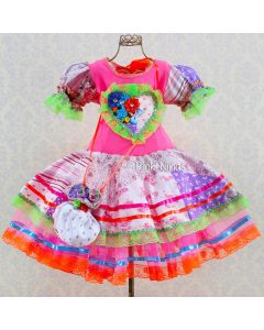 vestido-infantil-de-festa-junina-rosa-e-patchwork-neon-bolsinha1