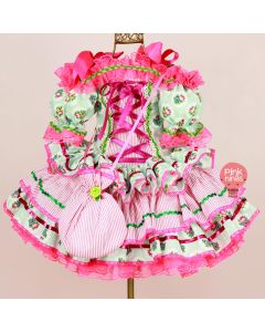 vestido-infantil-de-festa-junina-verde-e-rosa-saia-tres-camadas-e-bolsinha-bolsa