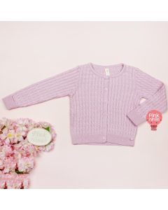 cardigan-infantil-rosa-de-tricot-melissa-linha-petit-destaque