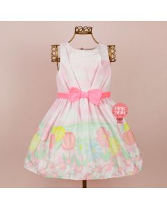 vestido-infantil-rosa-mon-sucre-floral-color-fresh-neon-frente