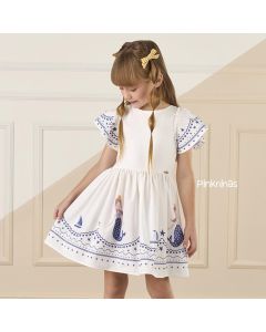 Vestido Infantil Branco Mon Sucré Sereias