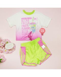 conjunto-infantil-rosa-e-verde-petit-cherie-blusa-shorts-neon-smoothie-frente