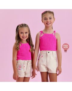 conjunto-infantil-petit-cherie-de-blusa-de-croche-rosa-e-shorts-bordado-modelo