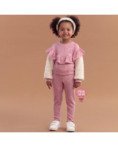 conjunto-infantil-rosa-petit-cherie-tricot-babadinho-modelo