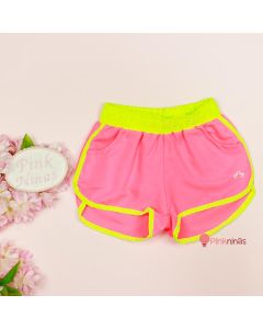 shorts-infantil-rosa-neon-siri-fluor-frente